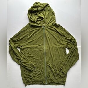 KicKee Kids Olive Green Zip Up Hoodie Size XL